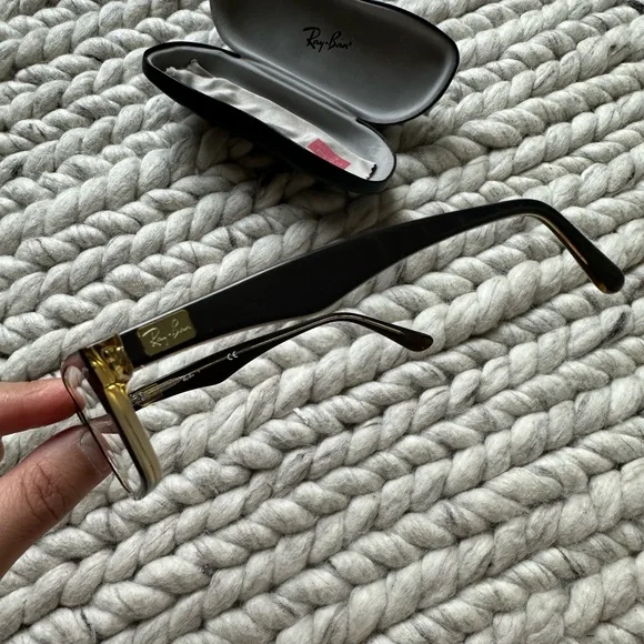 Ray Ban tortoise shell colour rectangle frames - Picture 8 of 9